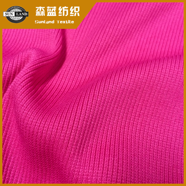 日照2x2 氨纶罗纹 2x2 poly spandex rib