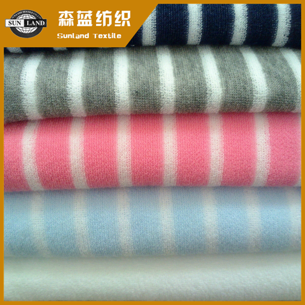 平凉色织毛圈布 yarn dyed spun terry