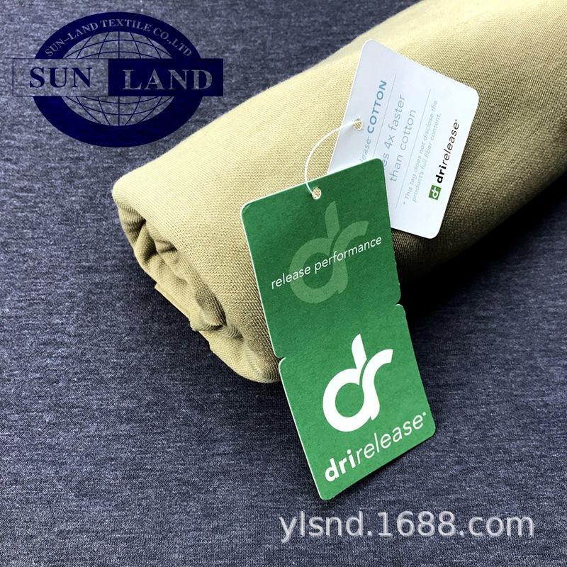昆明DC086  DRIRELEASE原纱吸湿速干 TC涤棉混纺针织汗布 休闲T恤运动服面料